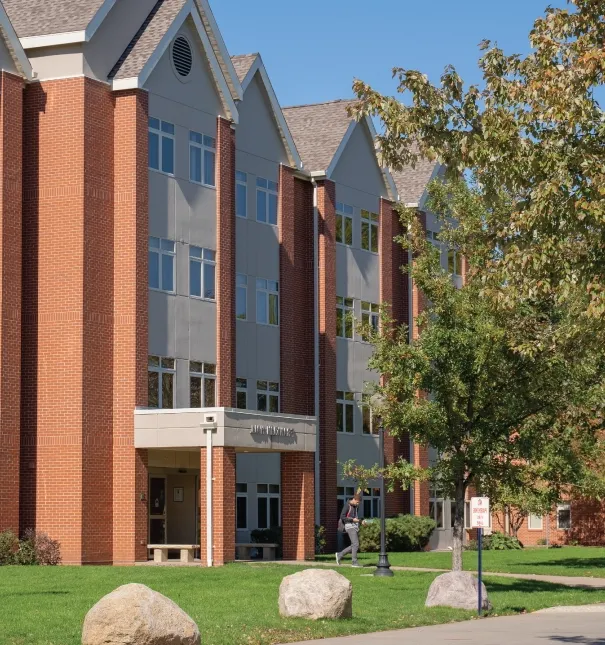 Exterior view of St. Ambrose University's Franklin Hall.